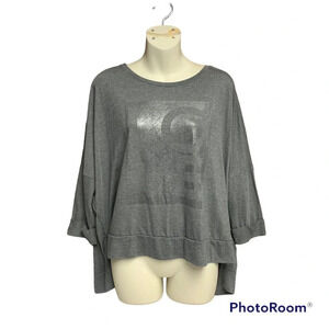 Juice Couture gray dolman sleeve shirt LOVE on the front size large